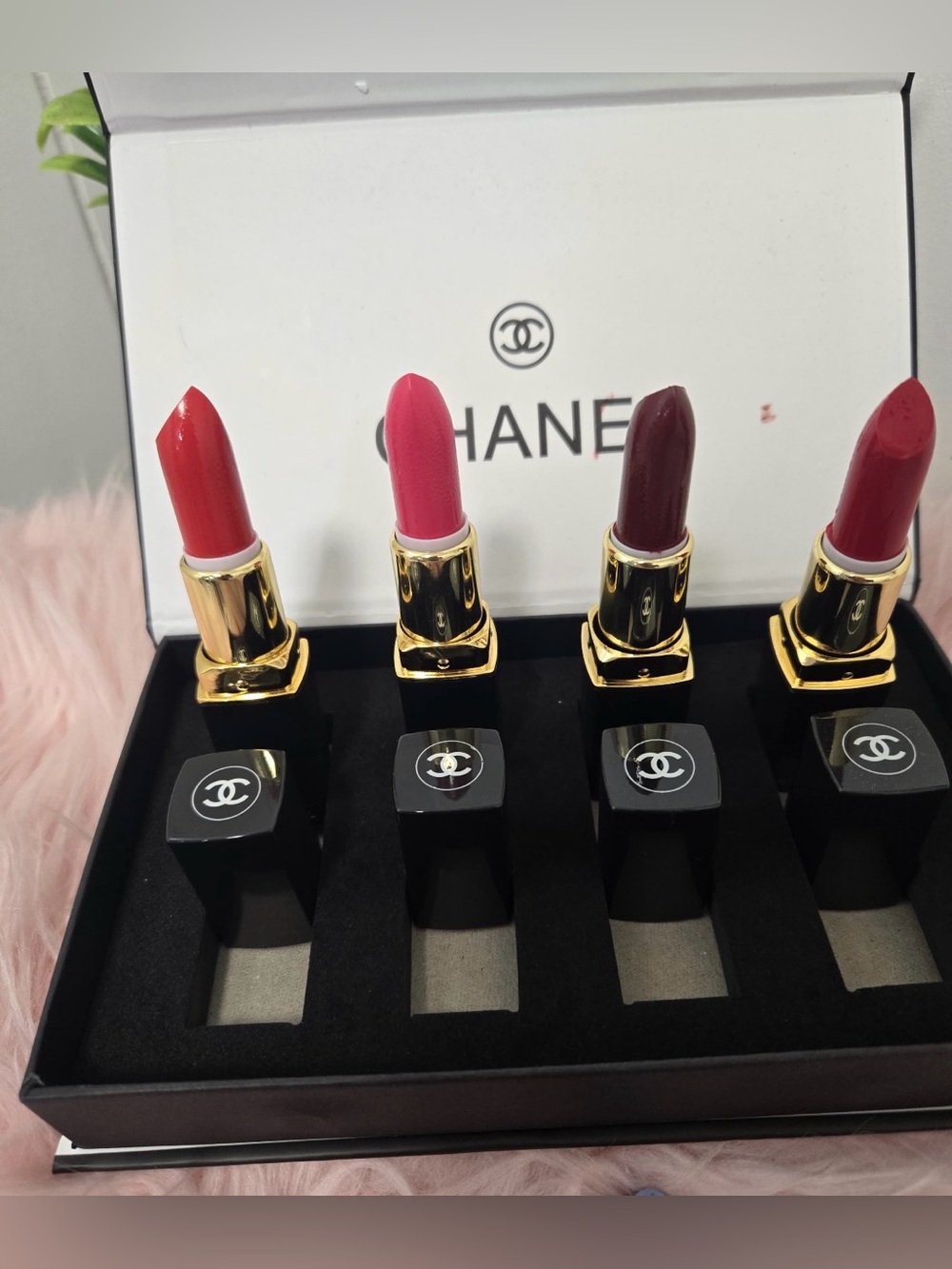 CHANEL Lipstick Collection - Coral, Hot Pink, Burgundy, Raspberry